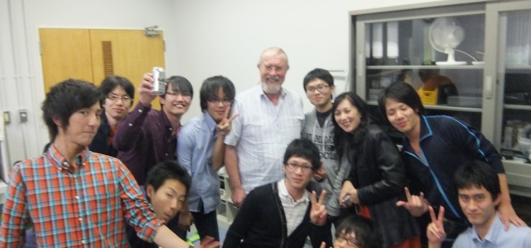 アルバート先生歓迎会@小尻研究室+紅葉観光@長岡京 アルバート先生歓迎会@小尻研究室+紅葉観光@長岡京